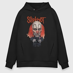 Толстовка оверсайз мужская Slipknot art, цвет: черный