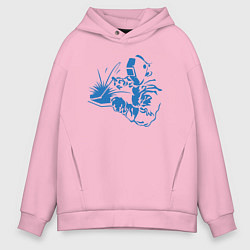 Мужское худи оверсайз Силуэт сварщика