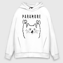 Мужское худи оверсайз Paramore - rock cat