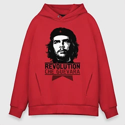 Толстовка оверсайз мужская Revolution hero, цвет: красный