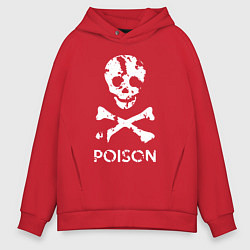 Мужское худи оверсайз Poison sign