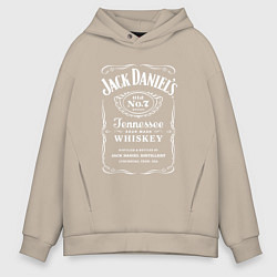 Толстовка оверсайз мужская Jack Daniels, цвет: миндальный