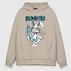 Мужское худи оверсайз Blink 182 bunny nurse