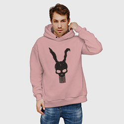 Толстовка оверсайз мужская Donnie Darko punisher, цвет: пыльно-розовый — фото 2
