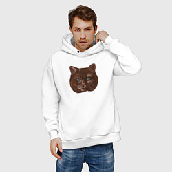 Толстовка оверсайз мужская Килиан КЗТ, цвет: белый — фото 2