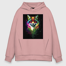 Мужское худи оверсайз Colorful Fox