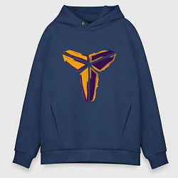Толстовка оверсайз мужская Kobe logo, цвет: тёмно-синий