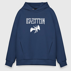 Мужское худи оверсайз Led Zeppelin падший ангел