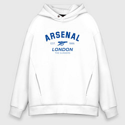 Толстовка оверсайз мужская Arsenal london the gunners, цвет: белый