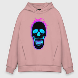 Мужское худи оверсайз Standoff 2 skull art neon