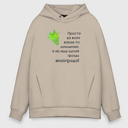 Мужское худи оверсайз Во мне целая гроздь винограда