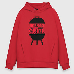 Мужское худи оверсайз Born to grill