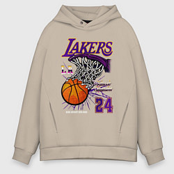 Мужское худи оверсайз LA Lakers Kobe
