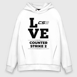 Мужское худи оверсайз Counter Strike 2 love classic