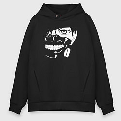 Мужское худи оверсайз Tokyo Ghoul art black and white