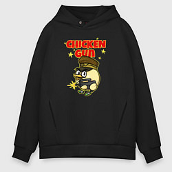 Мужское худи оверсайз Chicken Gun - игра