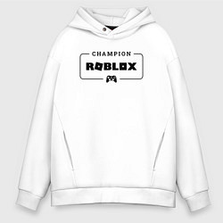 Мужское худи оверсайз Roblox gaming champion: рамка с лого и джойстиком