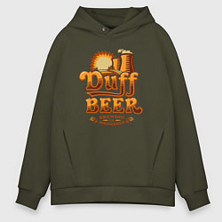 Мужское худи оверсайз Duff beer brewing
