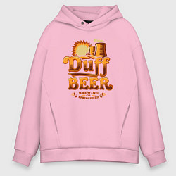 Мужское худи оверсайз Duff beer brewing