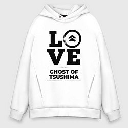 Мужское худи оверсайз Ghost of Tsushima love classic