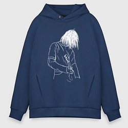 Мужское худи оверсайз Kurt Cobain grunge