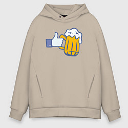 Мужское худи оверсайз Like beer