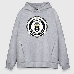 Толстовка оверсайз мужская Juventus club, цвет: меланж