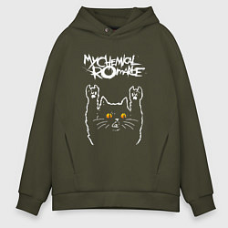 Мужское худи оверсайз My Chemical Romance rock cat