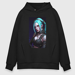 Мужское худи оверсайз Fantasy Jinx Arcane League of Legends