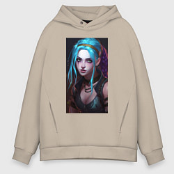 Мужское худи оверсайз Fantasy Jinx Arcane League of Legends