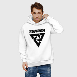 Толстовка оверсайз мужская Tundra esports logo, цвет: белый — фото 2