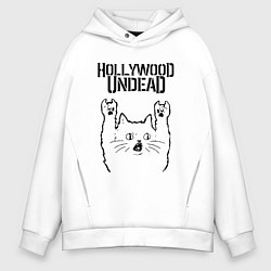 Мужское худи оверсайз Hollywood Undead - rock cat