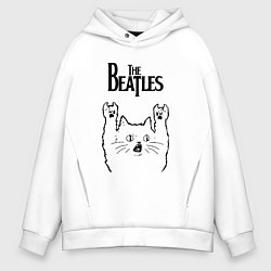Мужское худи оверсайз The Beatles - rock cat