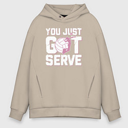 Мужское худи оверсайз Just got serve