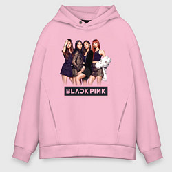 Мужское худи оверсайз Rose Blackpink kpop