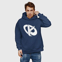 Толстовка оверсайз мужская Karmine Corp, цвет: тёмно-синий — фото 2