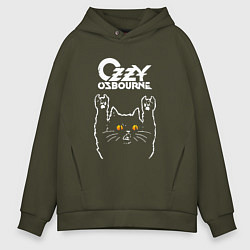 Мужское худи оверсайз Ozzy Osbourne rock cat