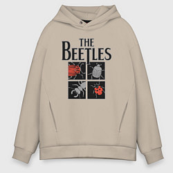 Толстовка оверсайз мужская Beetles, цвет: миндальный