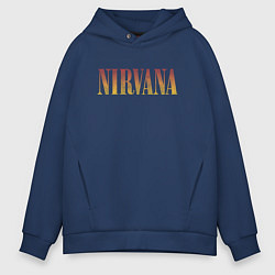 Мужское худи оверсайз Nirvana logo
