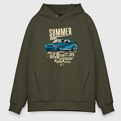 Толстовка оверсайз мужская Mercedes-Benz 190E Summer, цвет: хаки