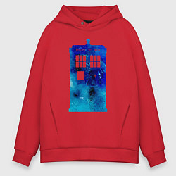 Мужское худи оверсайз Space tardis