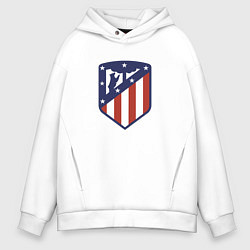 Толстовка оверсайз мужская Atletico Madrid FC, цвет: белый