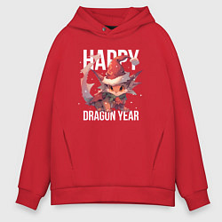 Мужское худи оверсайз Happy Dragon year