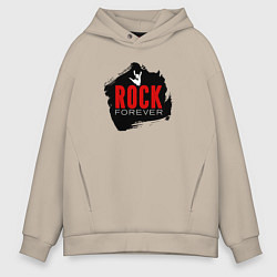 Мужское худи оверсайз Rock forever