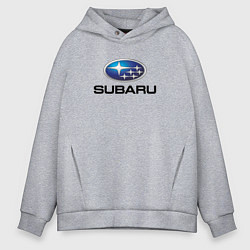 Толстовка оверсайз мужская Subaru sport auto, цвет: меланж