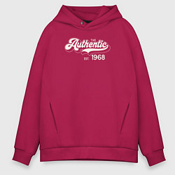 Толстовка оверсайз мужская Authentic 1968, цвет: маджента