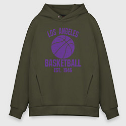 Мужское худи оверсайз Basketball Los Angeles