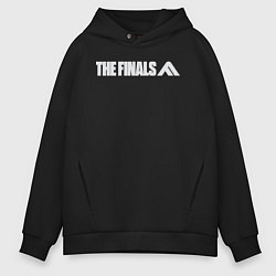 Толстовка оверсайз мужская The finals logo, цвет: черный