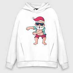 Мужское худи оверсайз Dabbing Santa