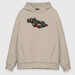 Толстовка оверсайз мужская Formula-1 Lotus, цвет: миндальный